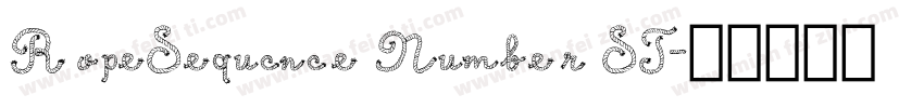 RopeSequcnce Number ST字体转换
